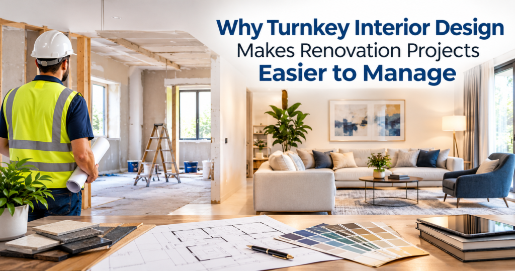 Why Turnkey Interior Design Makes Renovation Projects Easier to Manage